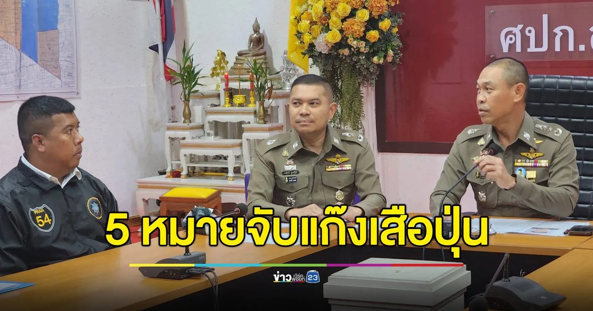 5 หมายจับแก๊ง"เสือปุ่น"รวมหัวปล้นเงิน 3.4 ล.