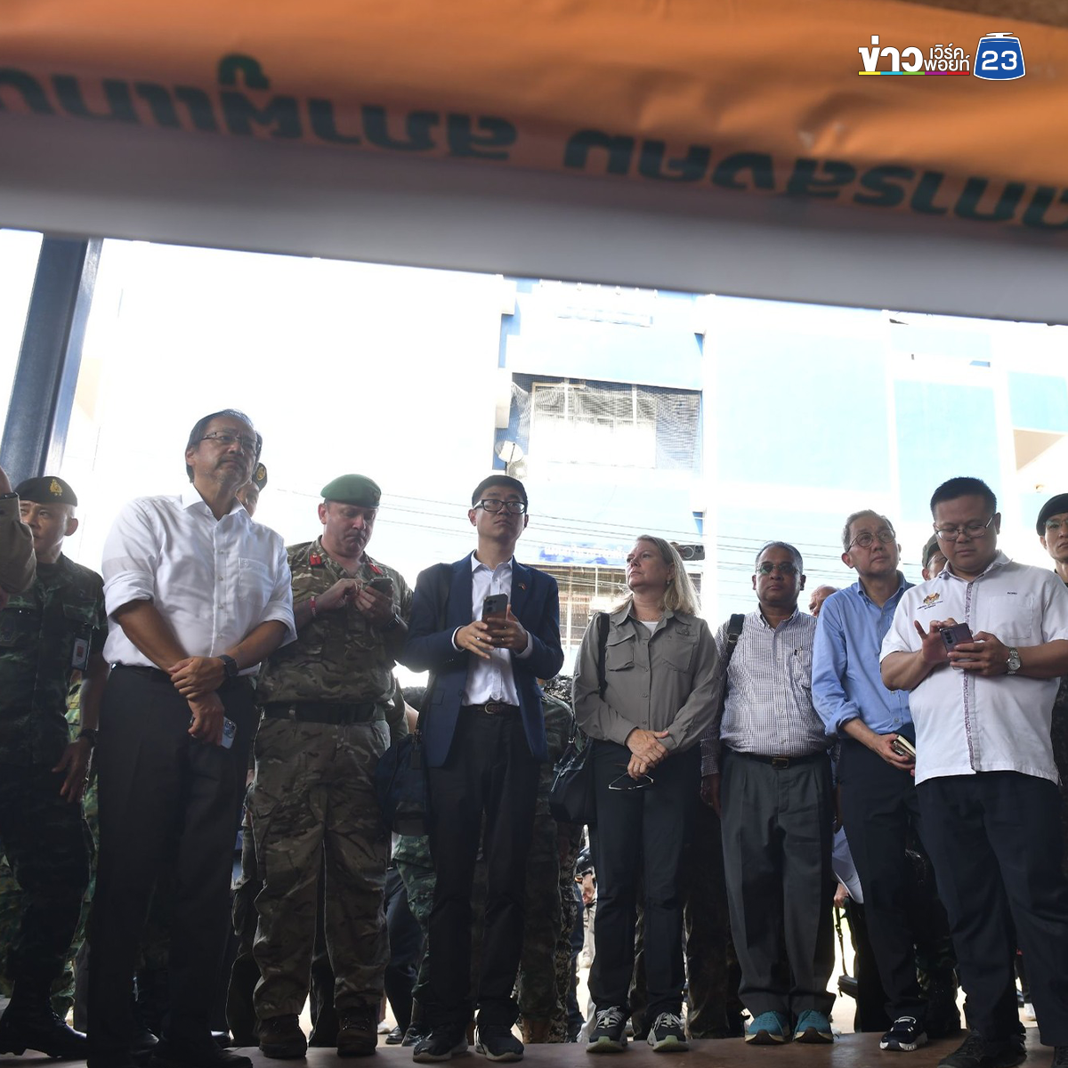 รัฐบาล พา คณะทูตและสื่อ เยี่ยมศูนย์พักพิงผู้อพยพ