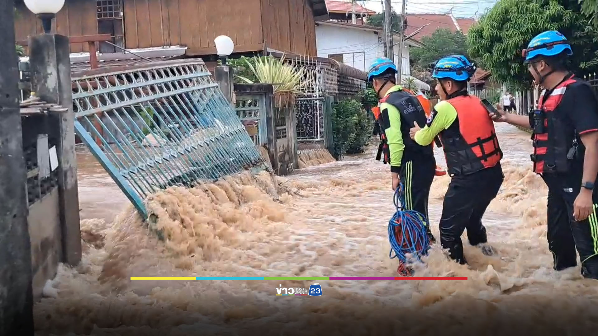 ชุมชนคูหาสุวรรณอ่วม! มวลน้ำยมทะลักท่วมสูง