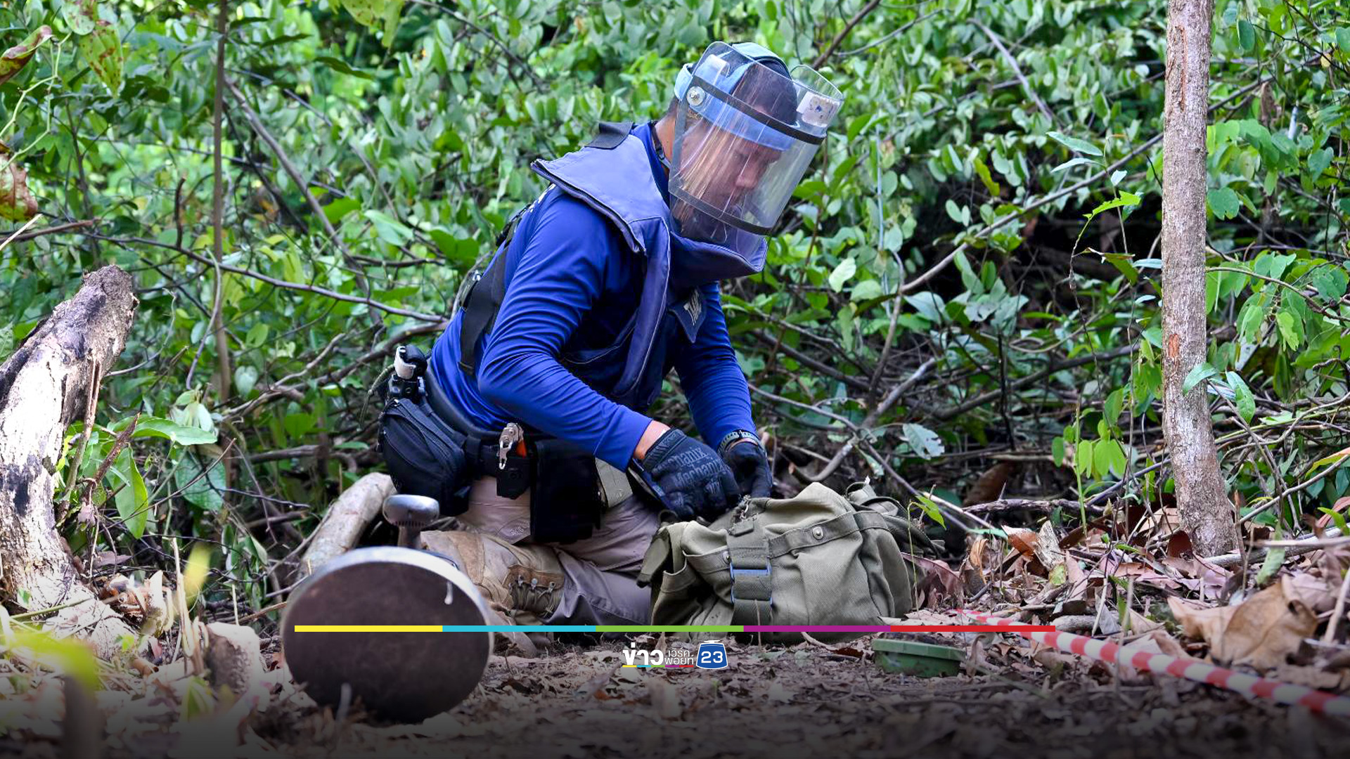 กองทัพไทย ยืนยันทุ่นระเบิดกัมพูชาเป็นของใหม่ทั้งหมด