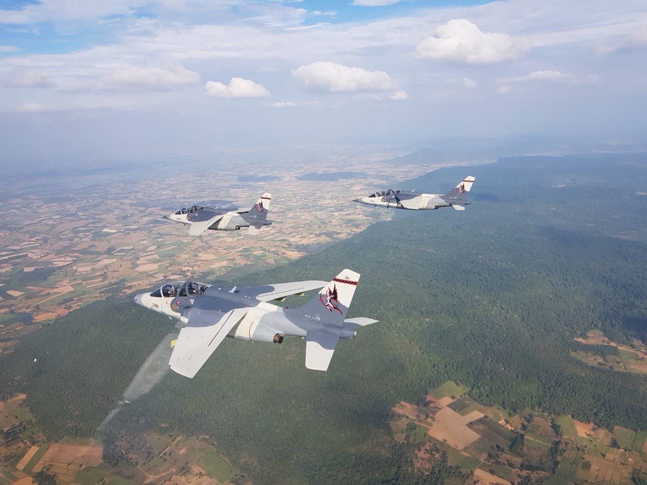 กองทัพอากาศไทย โชว์ศักยภาพ "นักล่า ผู้พิฆาตไพรี" Alpha Jet TH