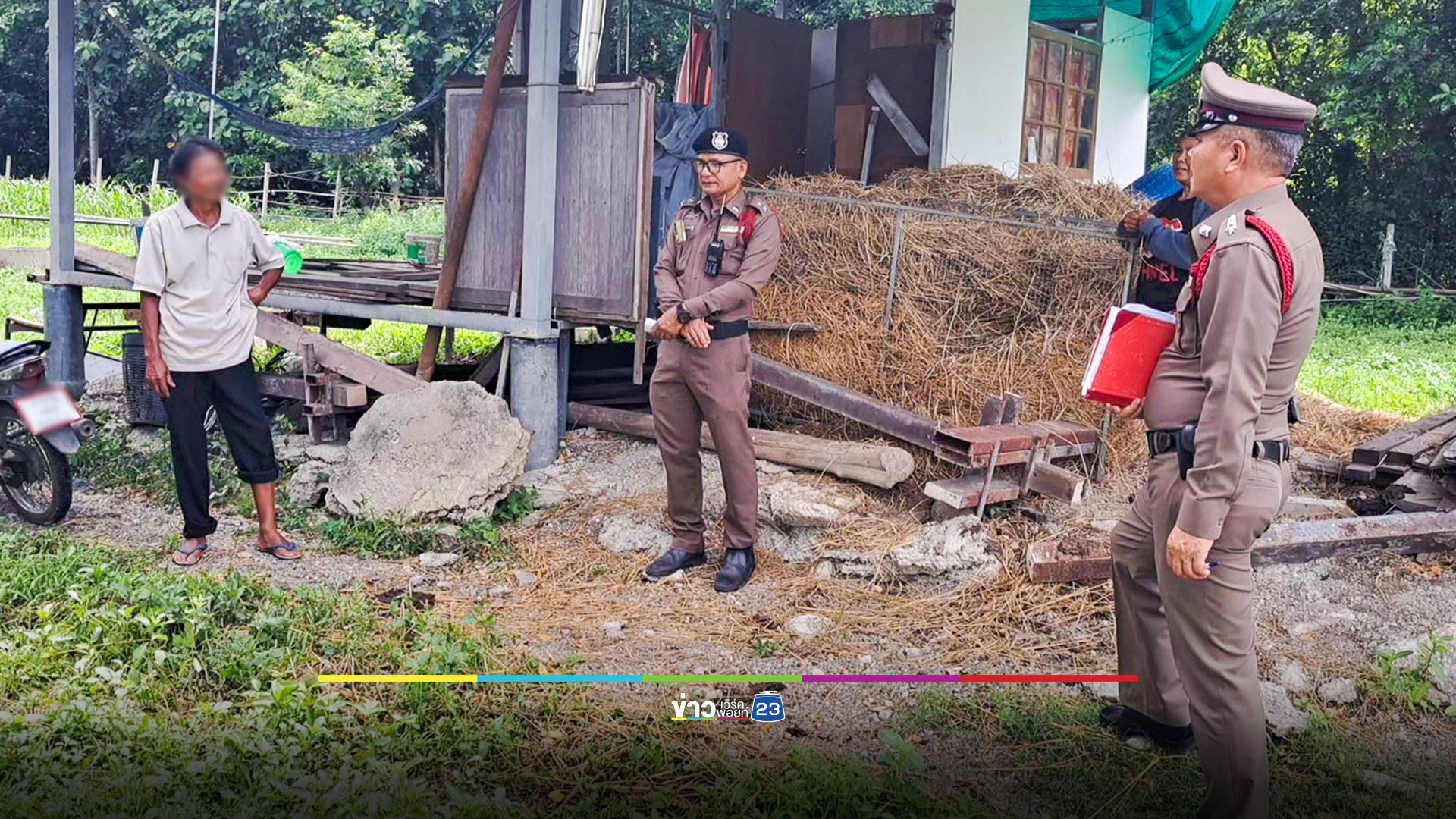 คนร้ายวางยาเบื่อหมา ก่อนลักวัวตัวโปรด ทิ้งรองเท้าแตะไว้เป็นหลักฐาน
