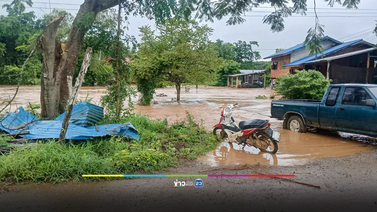 น้ำป่าสักล้นตลิ่ง ทะลักท่วมหล่มสัก พื้นที่เศรษฐกิจจมบาดาลอีกรอบ