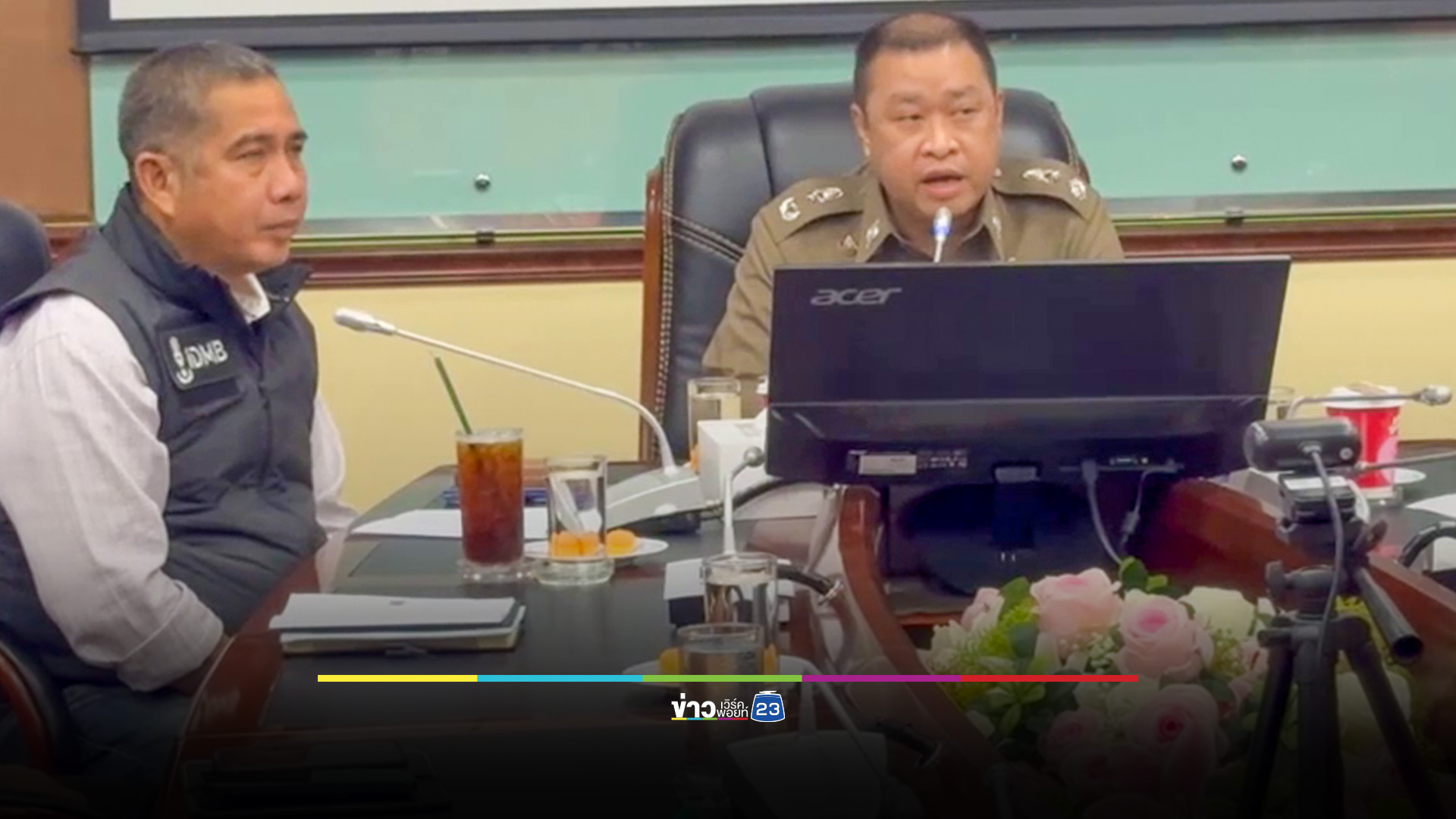 สืบนครบาล แถลงจับขบวนการเปิดบริษัทม้าแก๊งคอลเซ็นเตอร์
