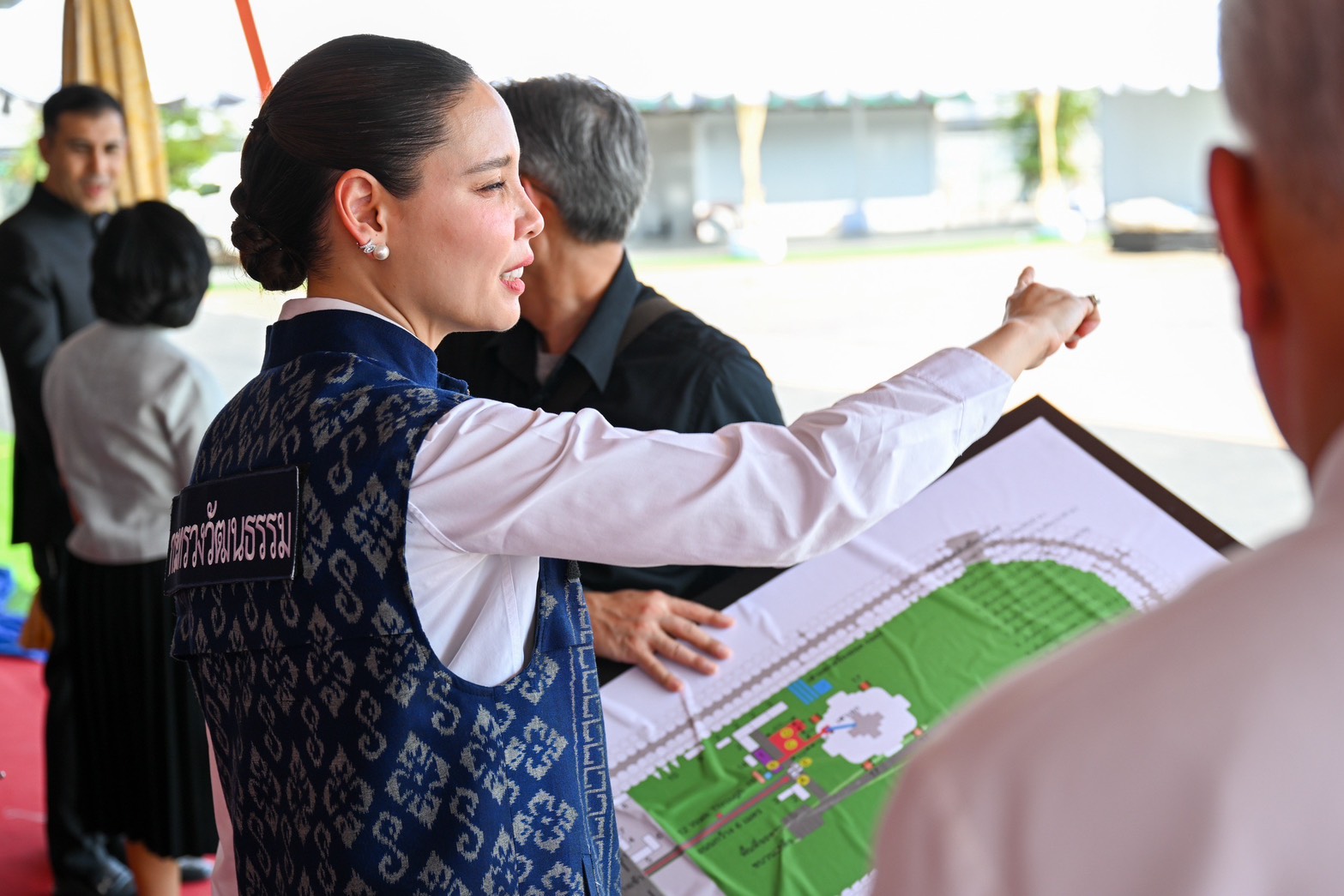 “ซาบีดา” ตรวจความพร้อมรับเสด็จฯ ยกเสาเอกพระเมรุมาศ “พระพันปีหลวง”