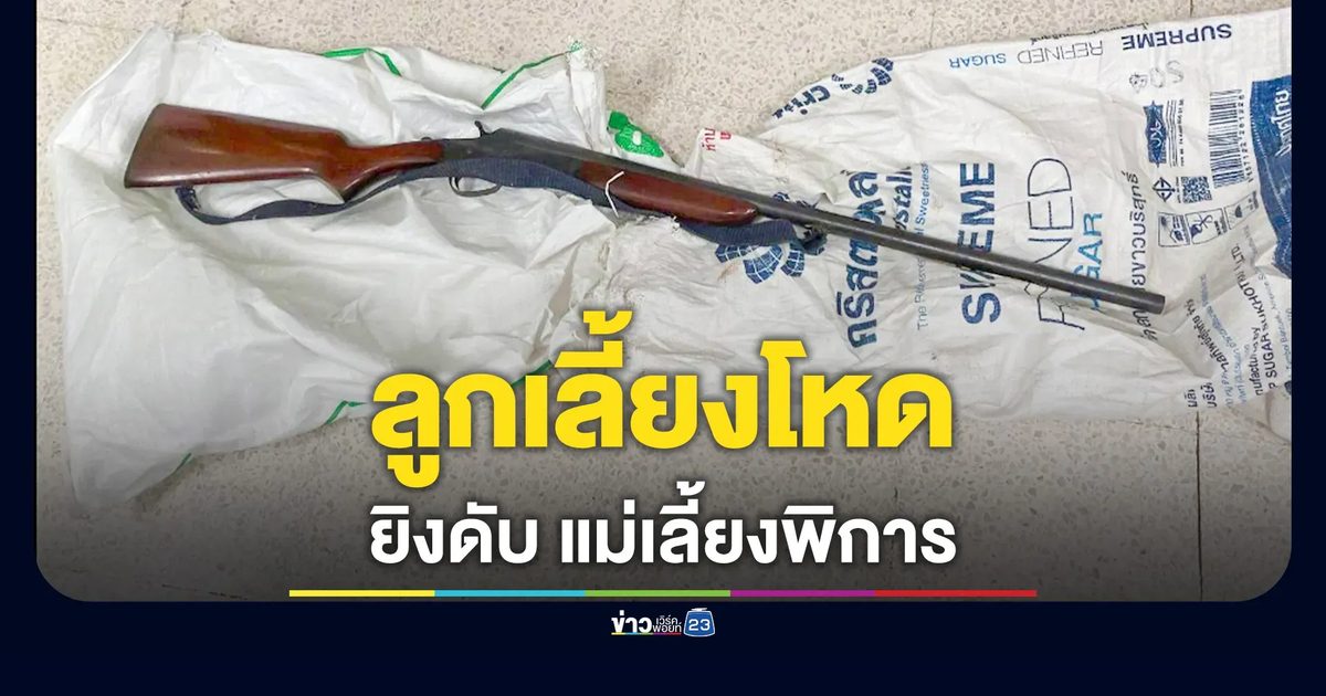 ลูกเลี้ยงโหด ยิงแม่เลี้ยงพิการดับอนาถ