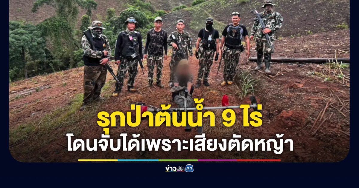 รุกป่าต้นน้ำ 9 ไร่ โดนจับได้เพราะเสียงเครื่องตัดหญ้า