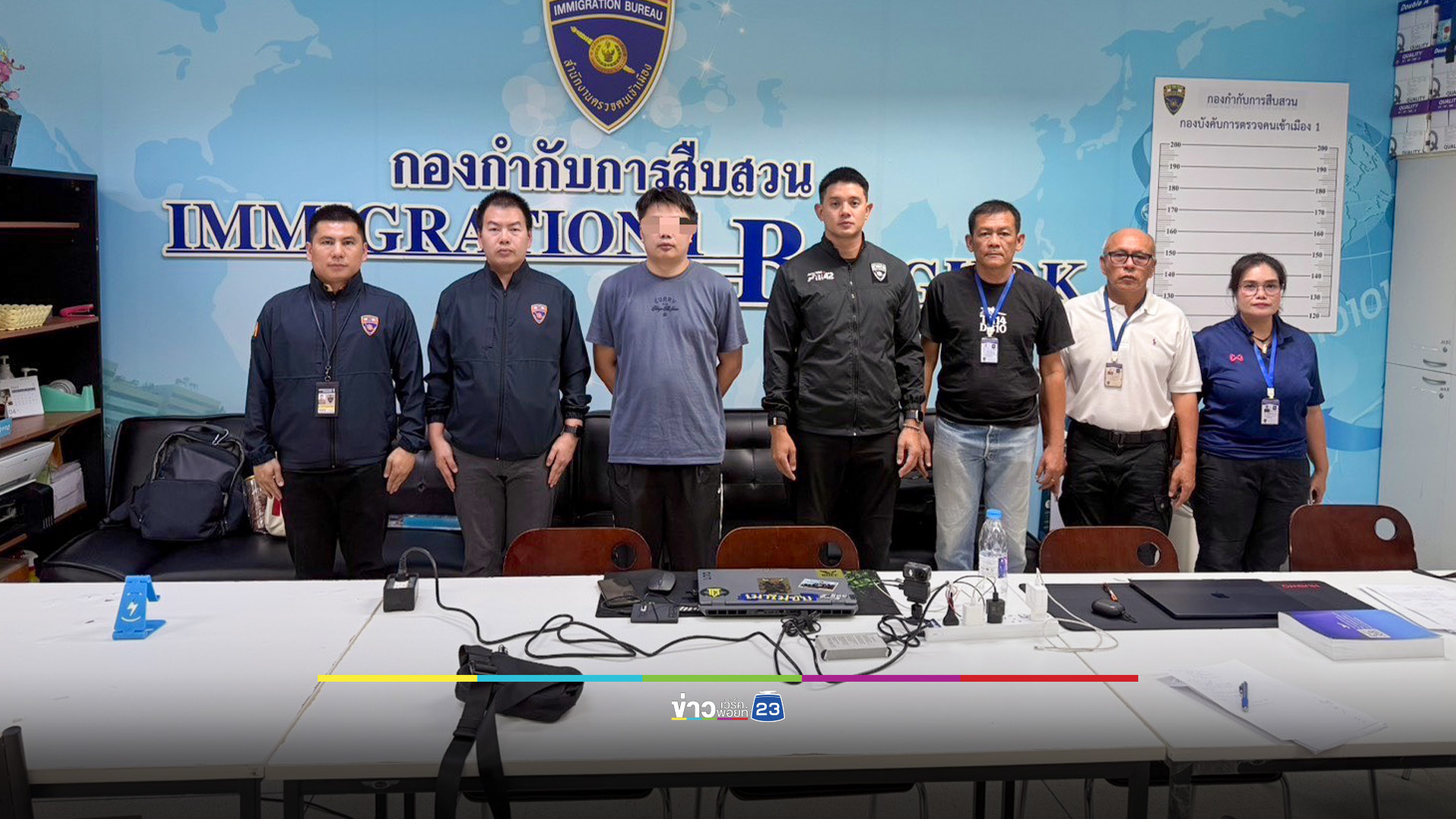 ตม. ทลายแก๊งจีน "แก๊สหัวเราะ" หนีกบดานไทย สั่งเพิกถอนวีซ่าเตรียมส่งกลับแดนมังกร