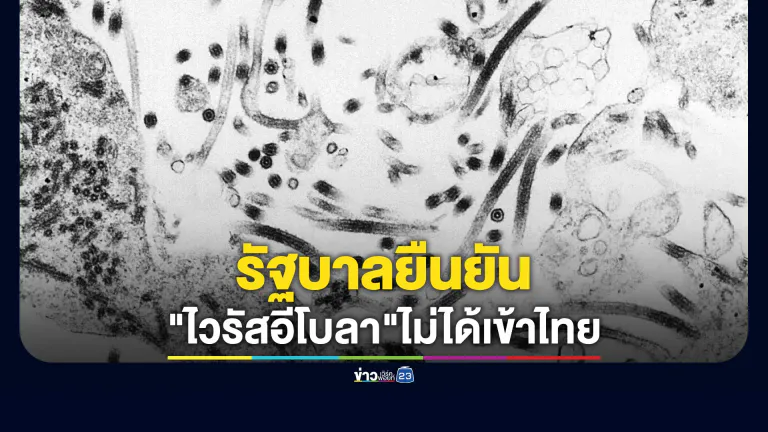 รัฐฯ ยืนยัน"ไวรัสอีโบลา"ไม่ได้เข้าไทย รับมีหญิงชาวคองโกเข้าไทยจริง ส่งกักโรค ไม่พบประวัติสัมผัสโรค