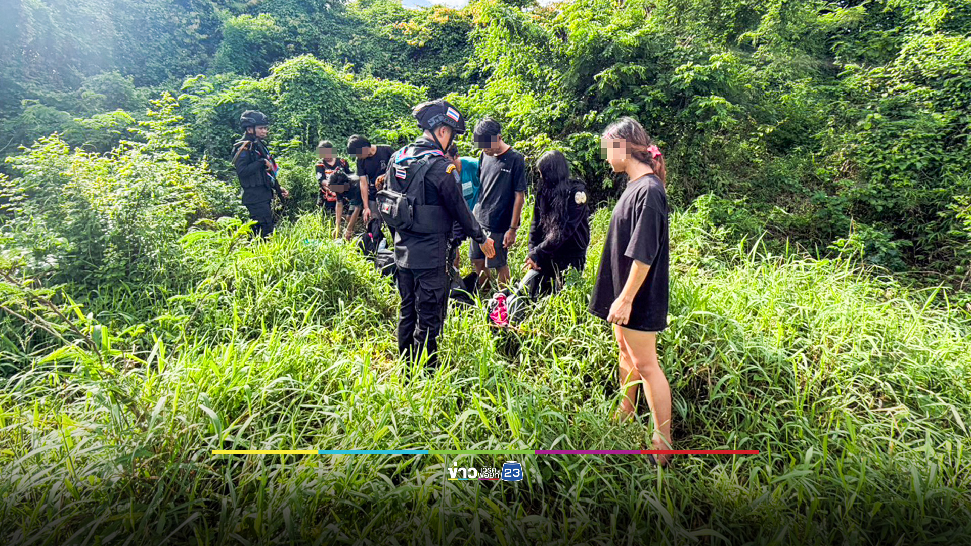 รวบ 8 คนไทย แก๊งคอลฯ "หลอกรักชวนลงทุน" ลอบข้ามแดนมาจากกัมพูชา