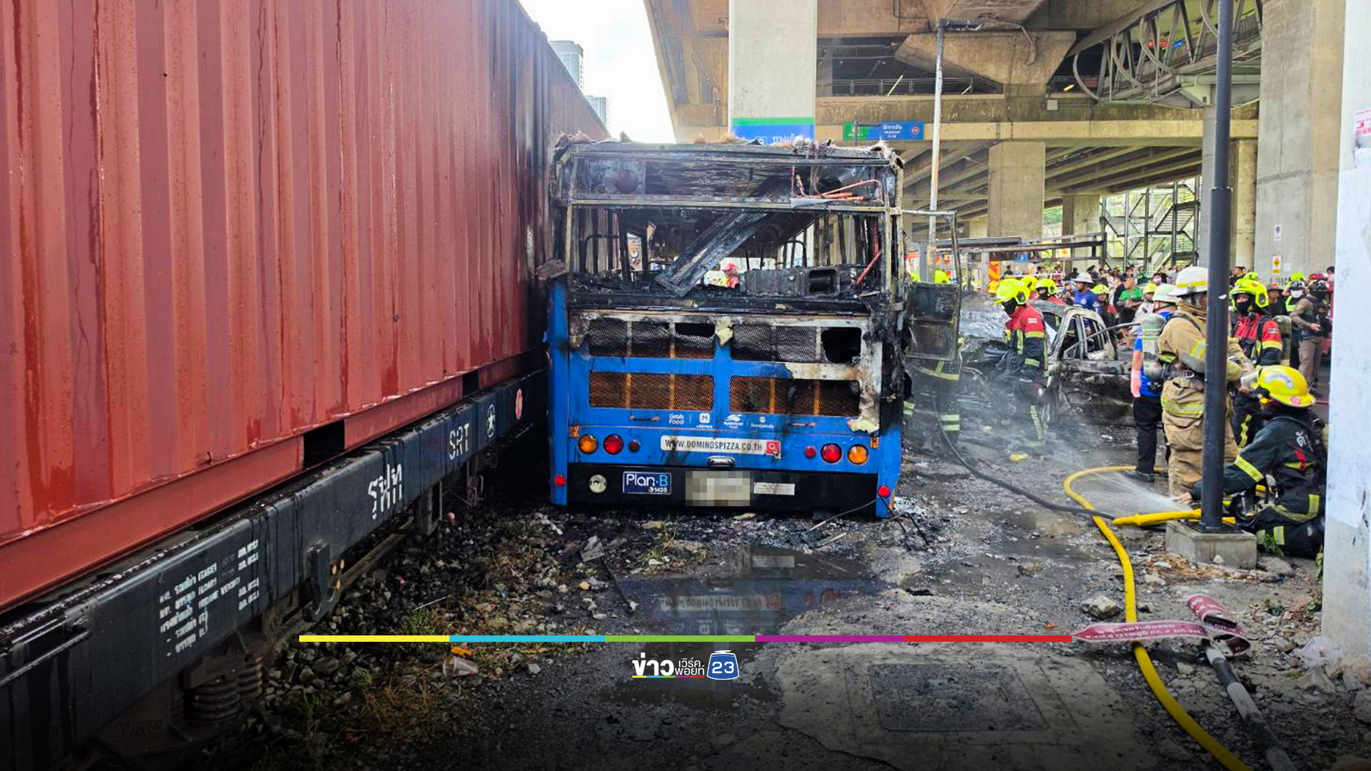 คืบ! รถไฟชนรถเมล์ เบื้องต้นเสียชีวิต 8 ราย บาดเจ็บจำนวนมาก