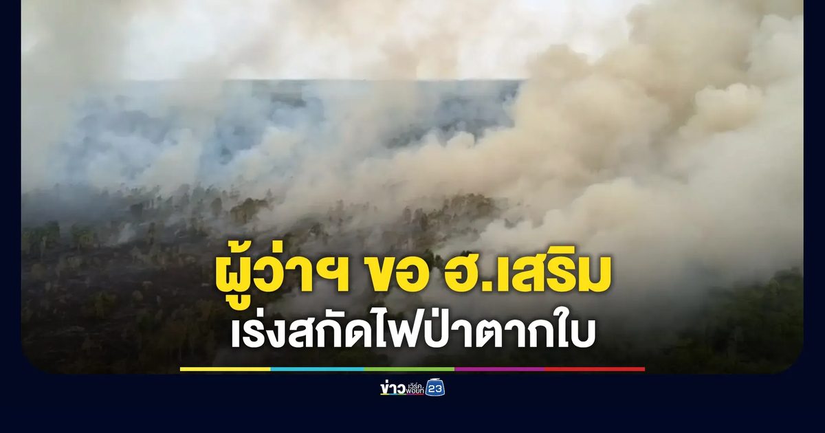 ผู้ว่าฯนราธิวาสขอ ฮ.เสริม สกัดไฟป่าตากใบ