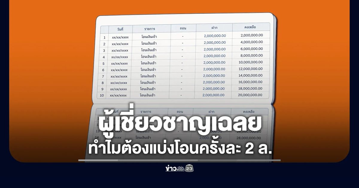 ผู้เชี่ยวชาญไขปริศนา เงิน 28 ล้าน ทำไมต้องโอน 14 ครั้ง!