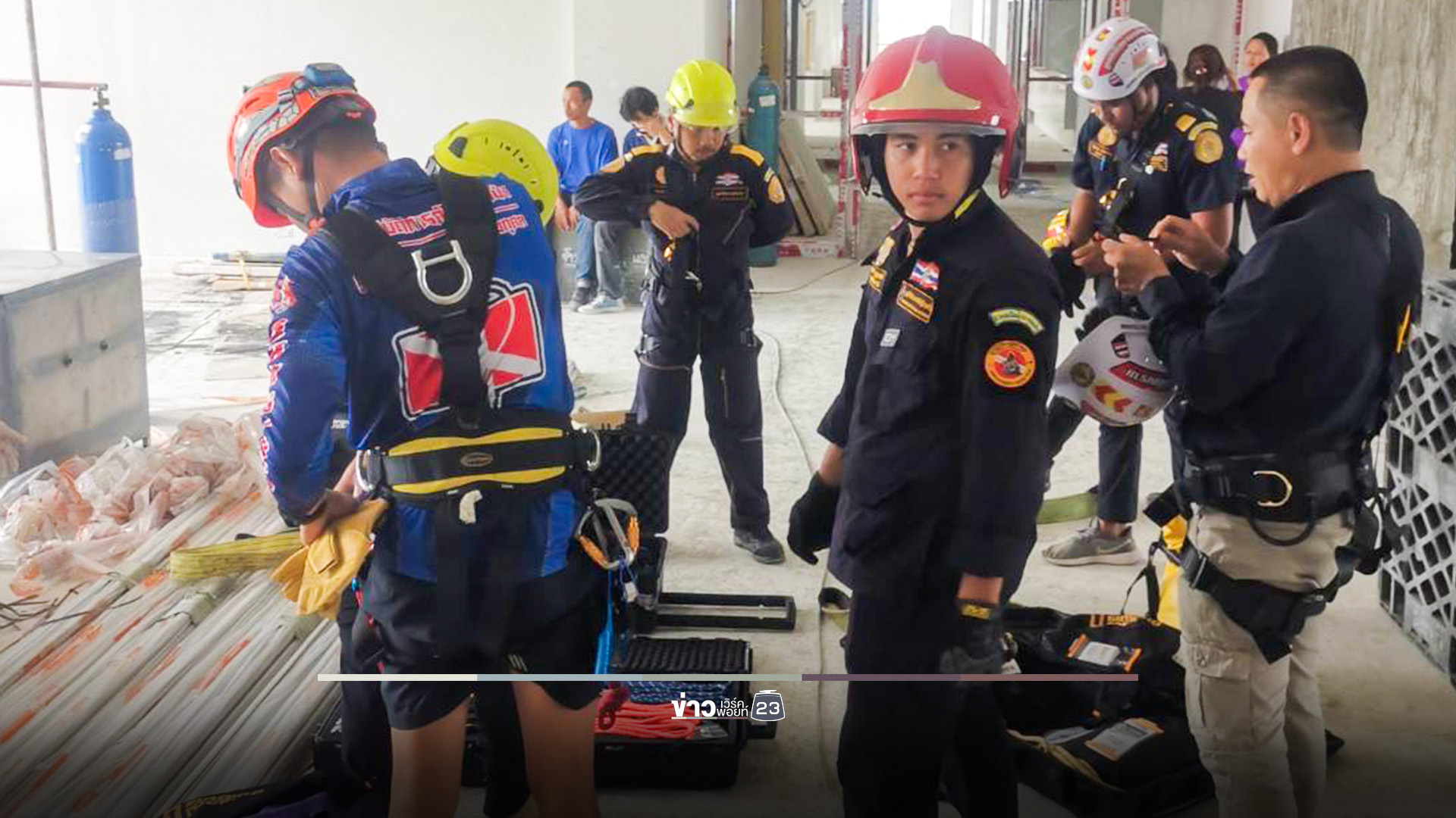คนงานก่อสร้างร่วงชั้น 14 ตึกใหม่ รพ.เชียงรายประชานุเคราะห์