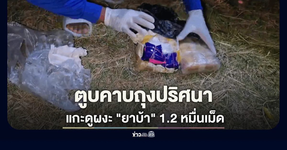 ตูบจรจัดฮีโร่! คาบถุงดำปริศนาข้างทาง แกะดูผงะ "ยาบ้า" 1.2 หมื่นเม็ด