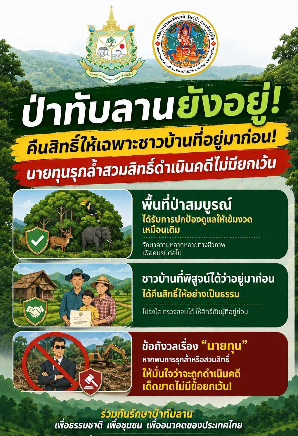 ทับลานยังอยู่! คืนที่ดินเฉพาะคนอยู่ก่อนอุทยานฯ