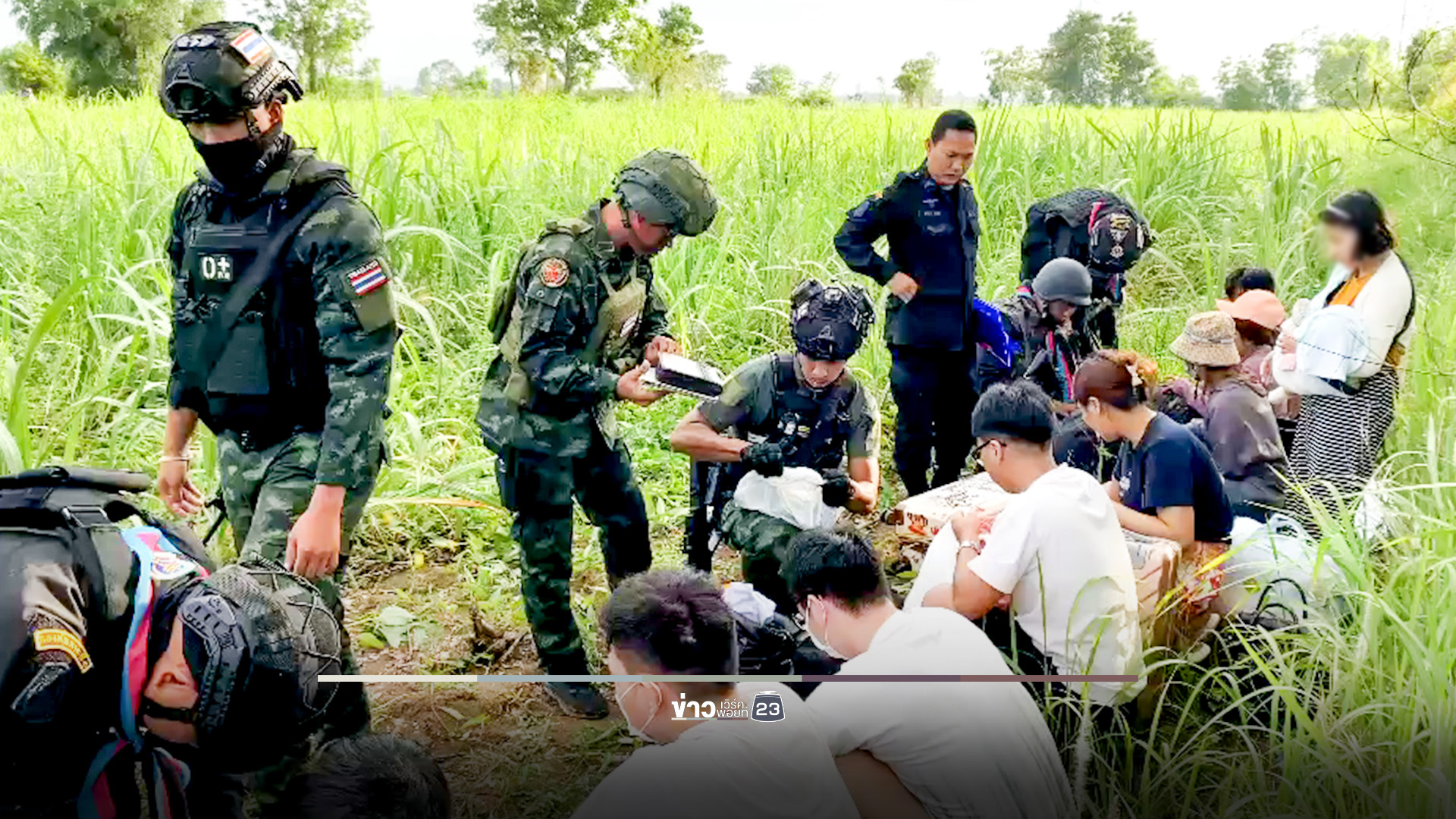 รวบยกแก๊ง 11 ต่างด้าว ลอบข้ามแดน อ้างโดนหลอกทำงานในปอยเปต