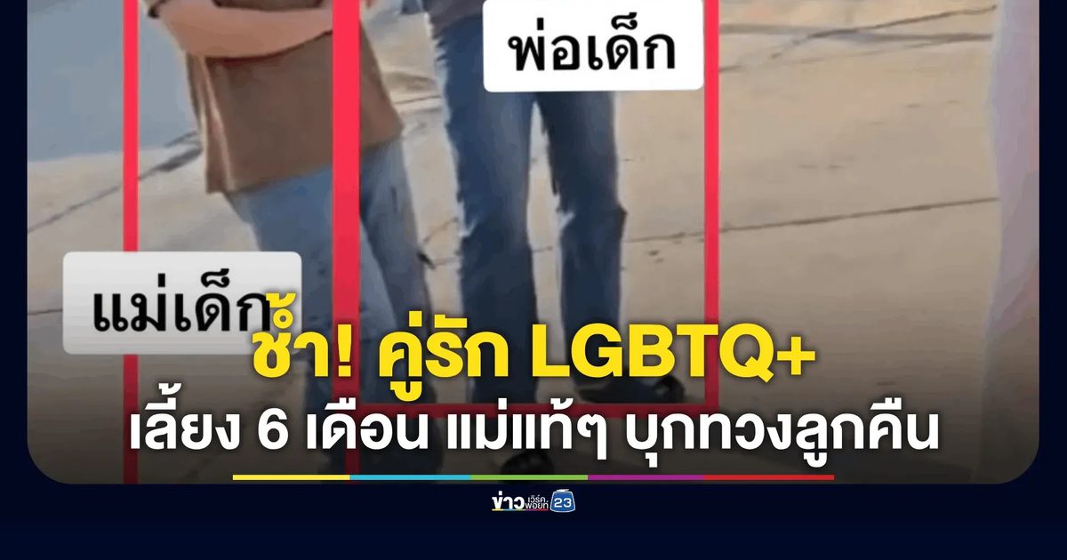 คู่รัก LGBTQ+ ร้องถูกแม่แท้ๆ ขนพวกบุกทวงเด็กคืน หลังชุบเลี้ยง 6 เดือน