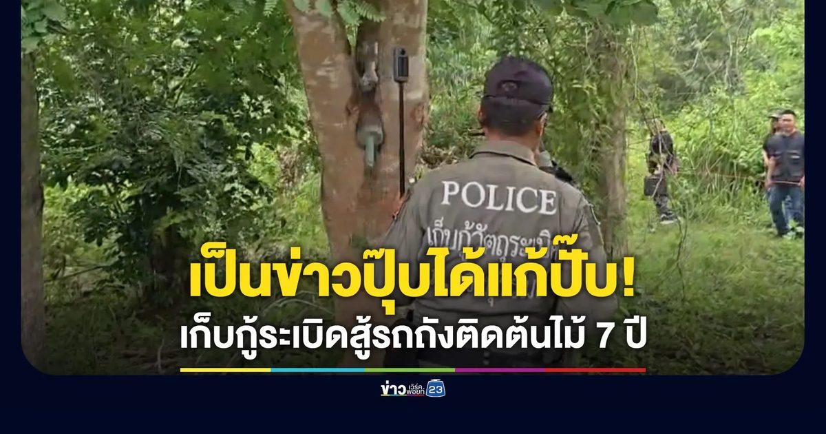 เก็บกู้แล้ว กระสุนระเบิดต่อสู้รถถังติดต้นไม้นาน 7 ปี