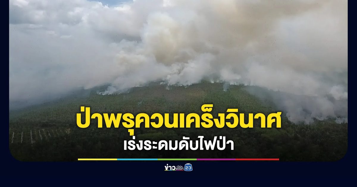 ไฟไหม้ป่าพรุควนเคร็งเป็นวันที่ 4 ผู้นำท้องถิ่นซัดเพราะคนมักง่าย