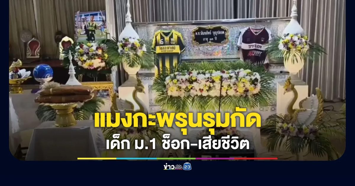 สลด เด็ก ม.1 ลงเล่นน้ำ ถูกแมงกะพรุนรุมกัดเสียชีวิต