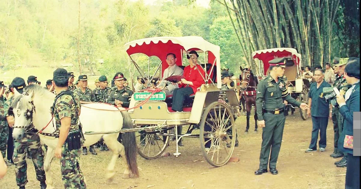 รถม้าราชพาหนะ ในหลวง ร.9 ครั้งเสด็จฯ ทรงงาน จ.แม่ฮ่องสอน