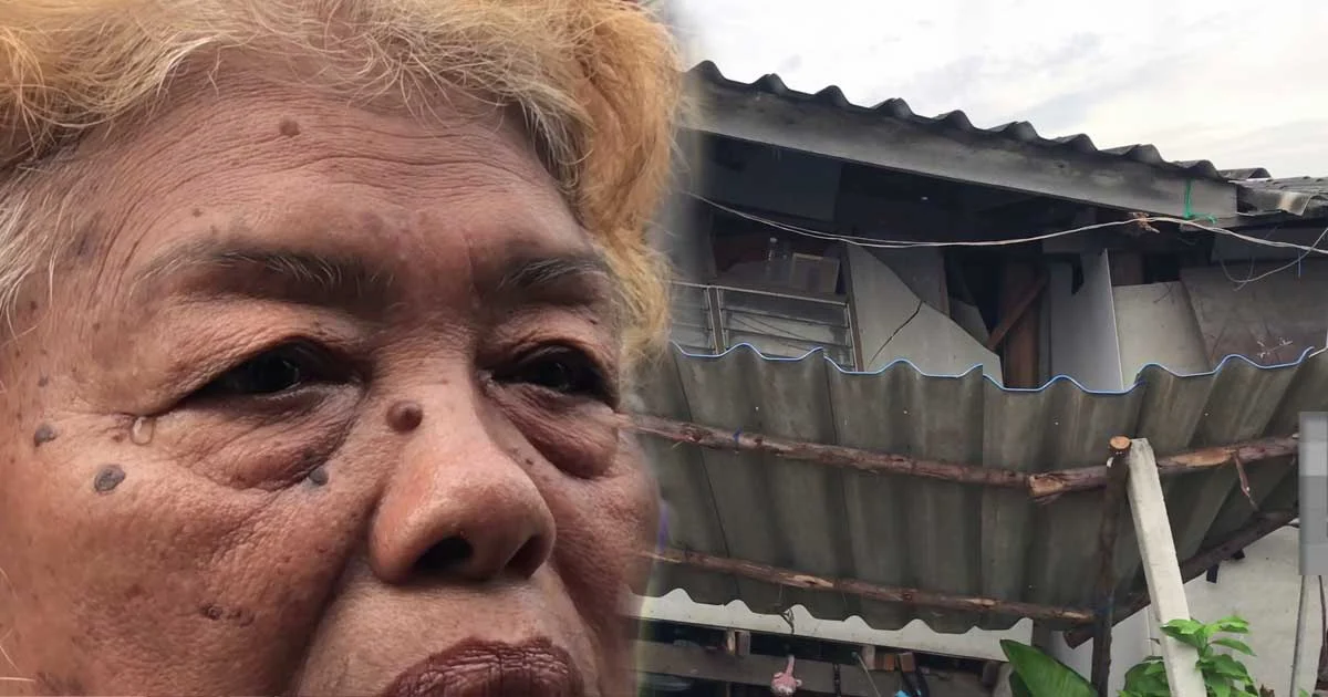 น้ำตาซึม ! ยายร้องสื่อ ถูกผู้รับเหมาแขวงทางหลวงทำบ้านทรุด ไม่สามารถอยู่อาศัยได้