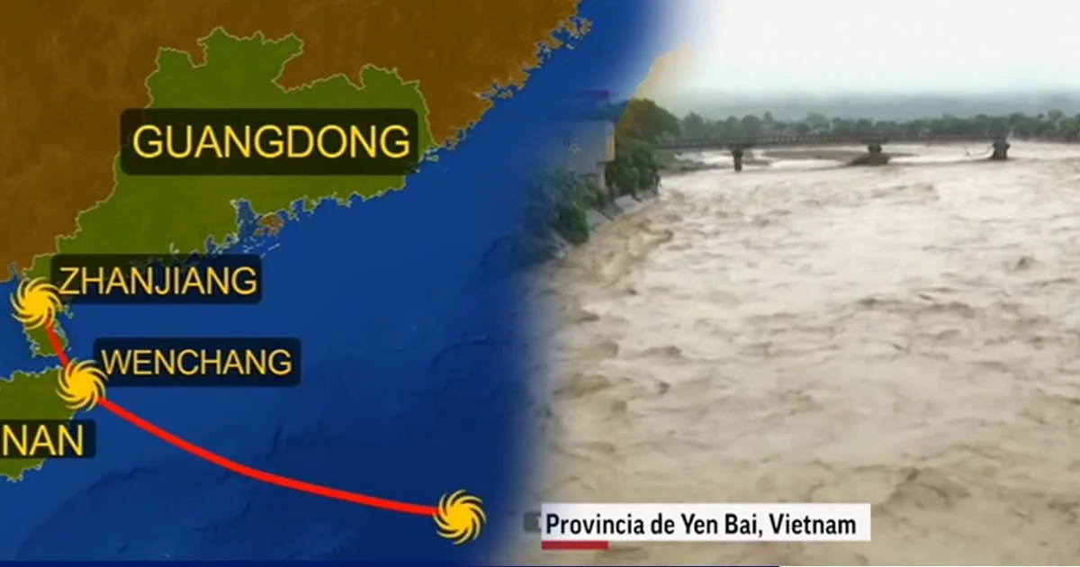 จีนเตือนปชช.พร้อมรับ”พายุขนุน”ขึ้นฝั่งวันนี้ – เวียดนามอ่วมฝนหนัก