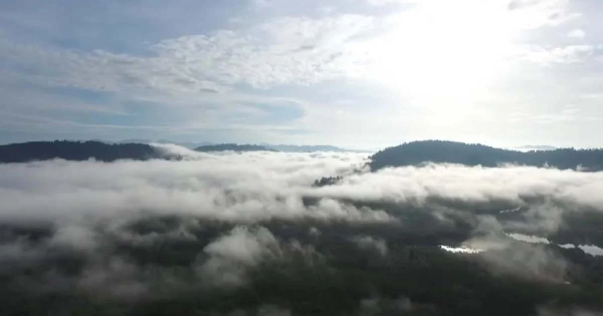 ปลายฝนต้นหนาวที่ตะกั่วป่า เมฆขาวทอดตัว…งดงาม