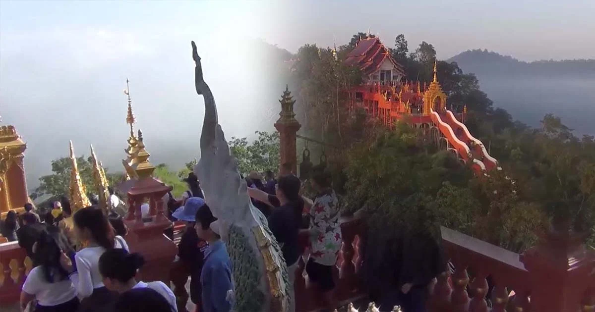 เริ่มหนาวแล้ว ! นทท.แห่ชมทะเลหมอกดอยพระณาน จ.ลำปาง