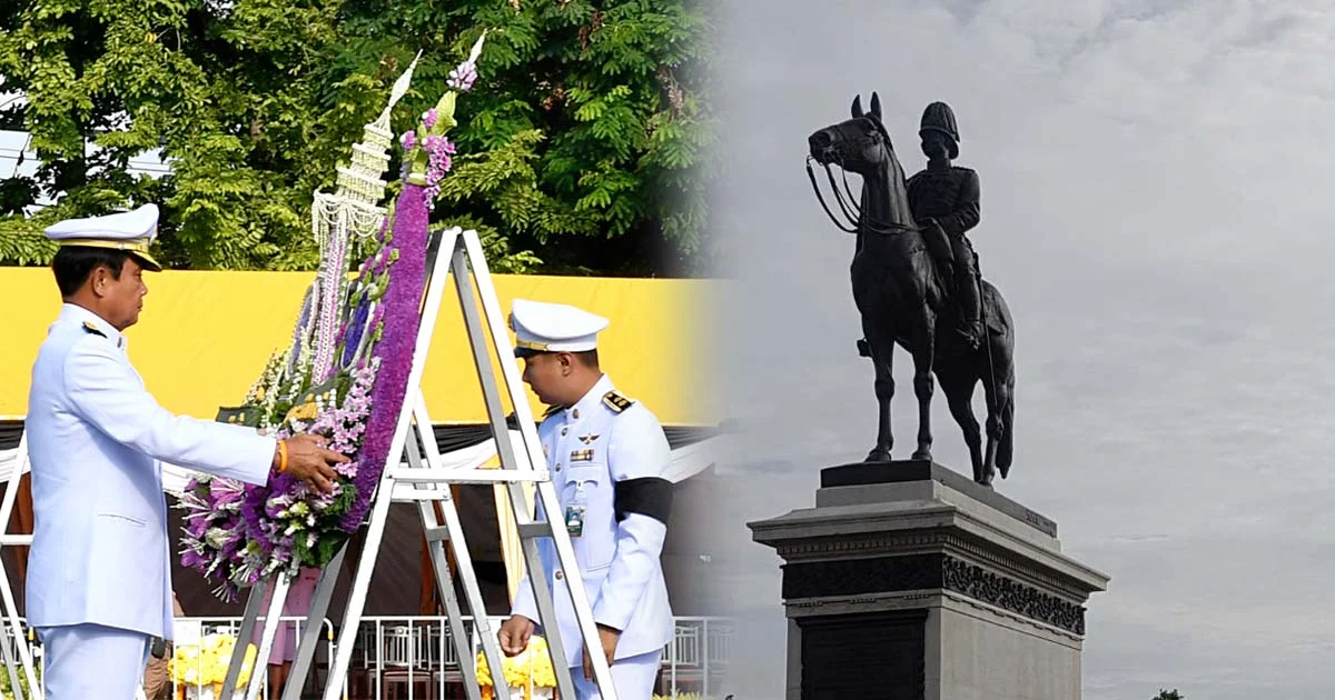 “วันปิยมหาราช” นายกฯ วางพวงมาลา วันคล้ายวันสวรรคต ร.5