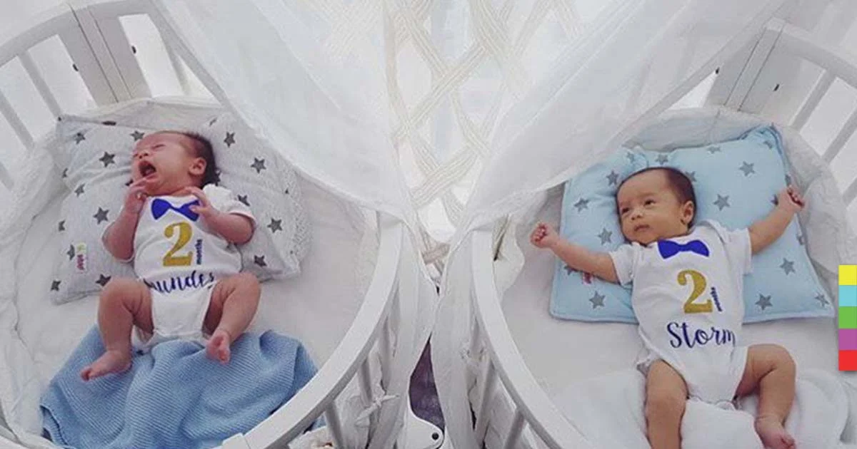 ส่องความน่ารัก แฝด “สายฟ้า-พายุ” ครบ 2 เดือน แม่ “ชมพู่” เตรียมเก้าอี้สุดหรูให้