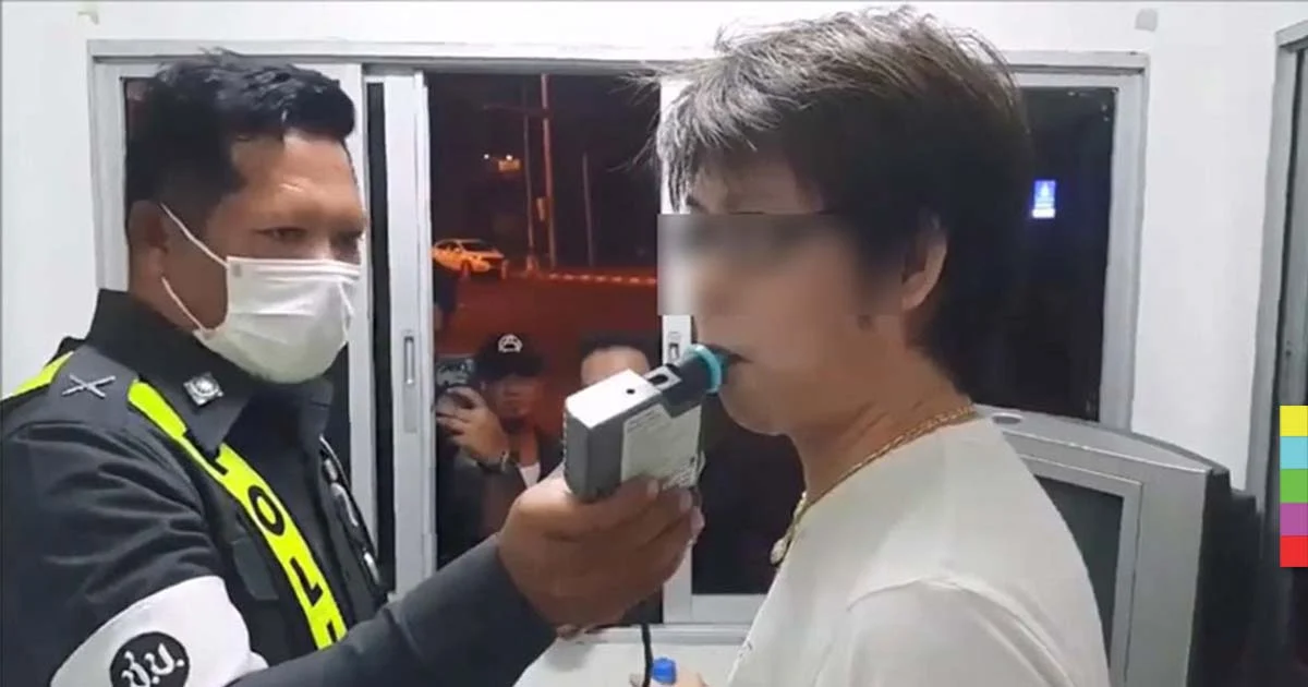 รวบหนุ่มนักธุรกิจซิ่งเก๋งแหกด่าน อ้างด่านไม่ถูกต้อง สุดท้ายเจอเป่าเมา