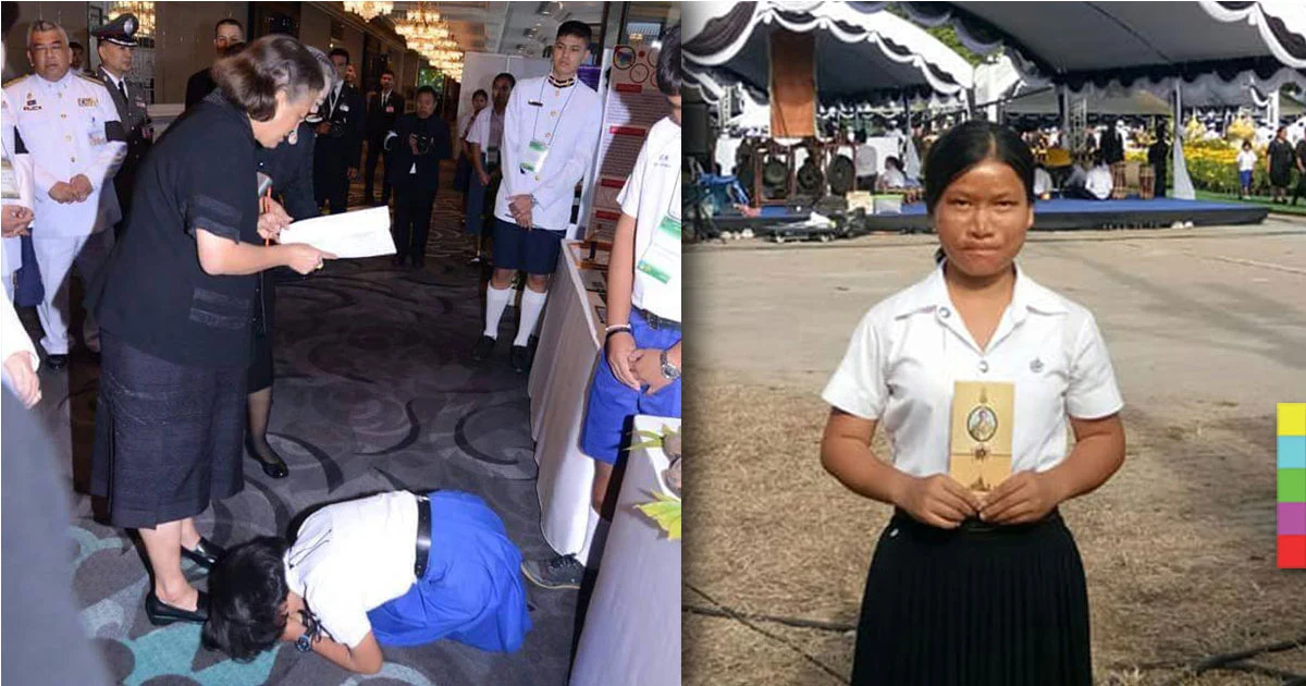 นักเรียนหญิงโดนน้ำมันตะเกียงลวกหน้า ได้รับทุนพระราชทานฯ หลังสอบติด ตามคำสัญญา   
