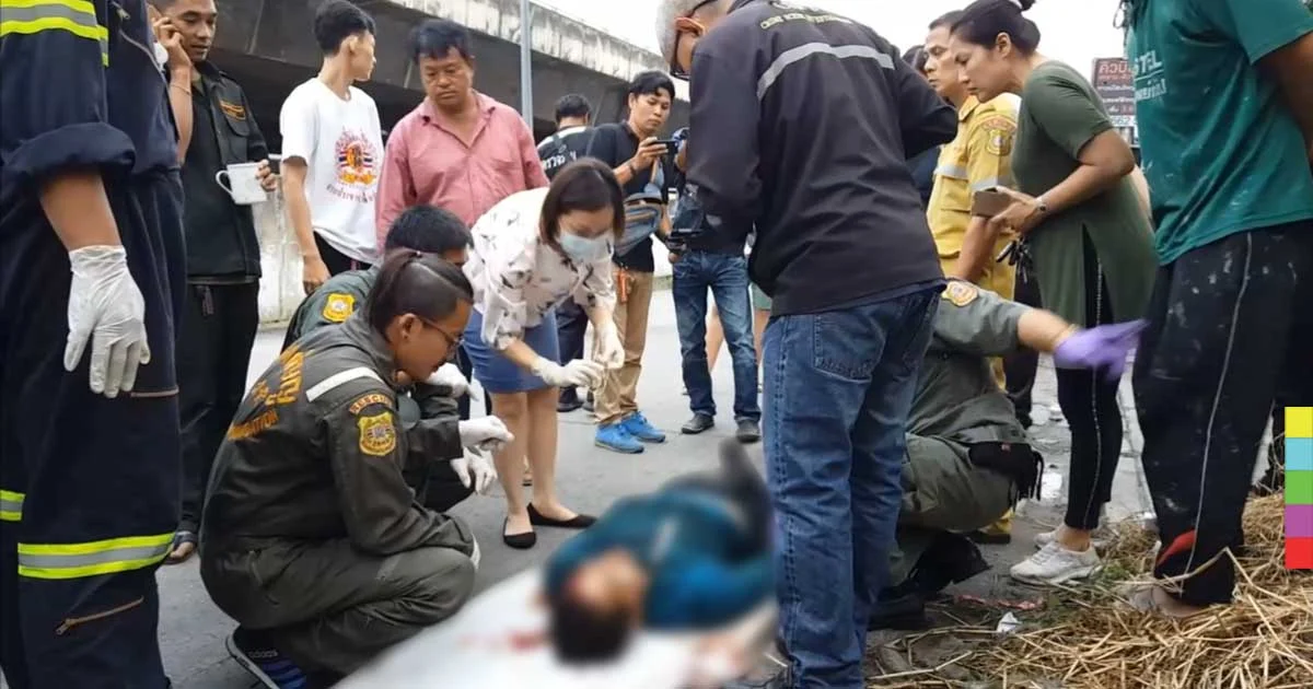 คนงานติดป้ายโฆษณาถูกไฟดูดร่วงจากป้ายสูง 30 ม. ดับ