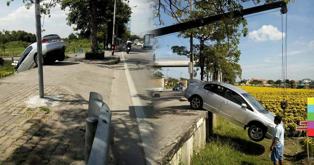 ช่วยแก้ด่วน ! ฟุตปาธเกษตร-นวมินทร์ ไม่มีทางลง รถหัวทิ่มหลายคัน
