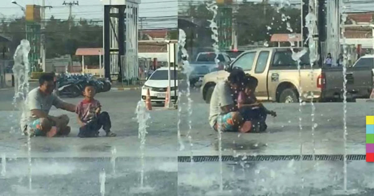 ชาวเน็ตแห่ชื่นชมความรักสองพ่อลูก มีความสุขได้ แม้ไม่ร่ำรวย