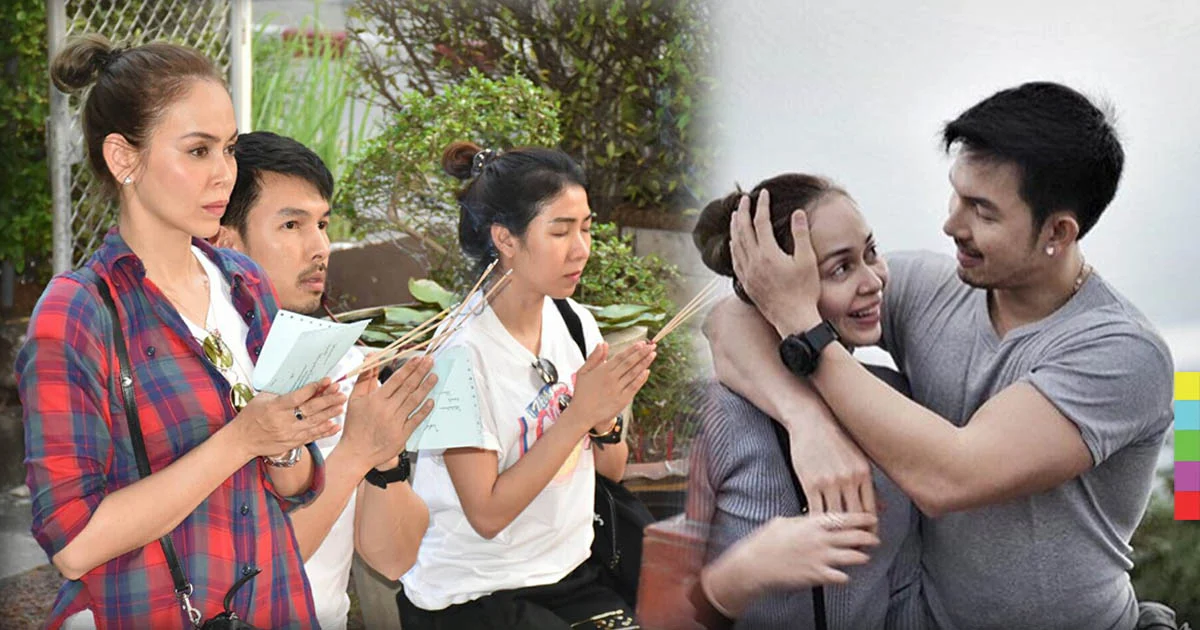 คู่รักสายบุญ “อั้ม อธิชาติ” ควง “นัท มีเรีย” ทำบุญรับปีใหม่ 2561