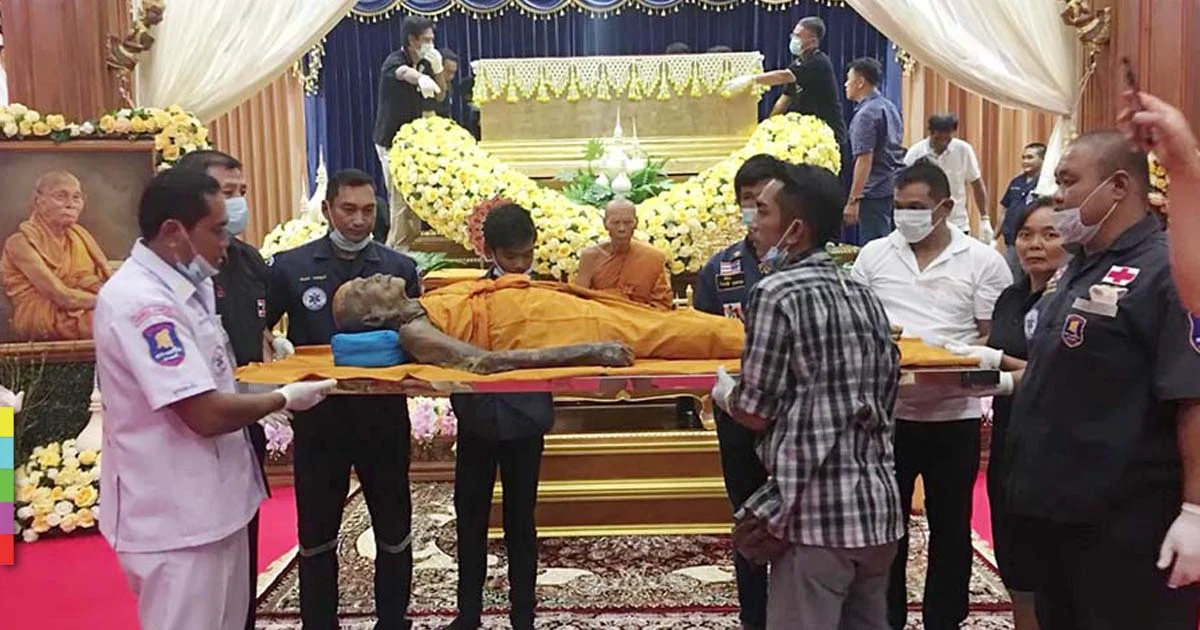 หลวงพ่อเพี้ยน หลังมรณภาพ 64 วัน สรีระสังขารไม่เน่าเปื่อย