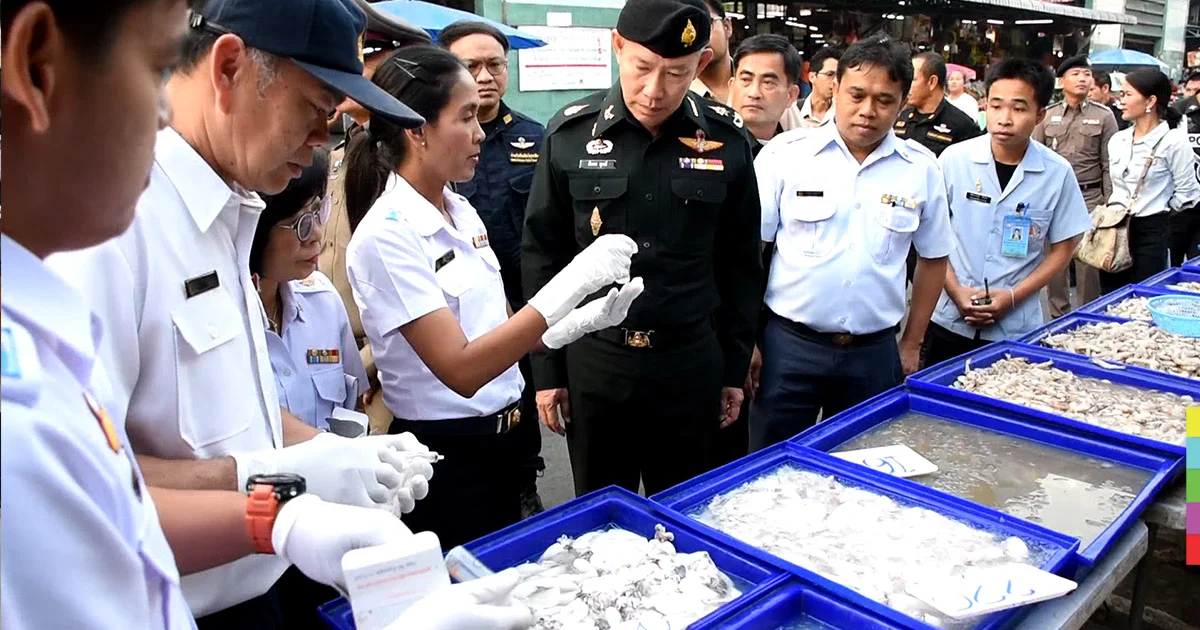 คุมเข้มรับตรุษจีน ! ลุยตลาดสด พบฟอร์มาลีนปนเปื้อนอาหารทะเล