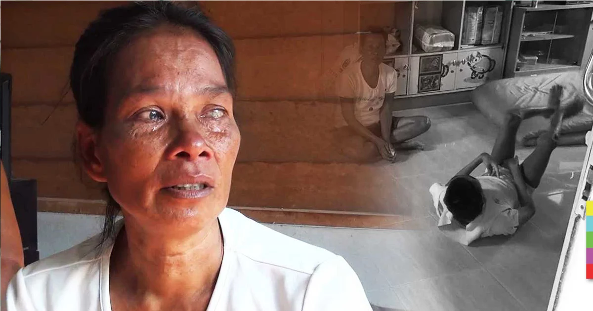 แม่พิการทางสายตา ต้องดูเเลสามีพิการเดินไม่ได้ เเละลูกชายพิการทางสมอง