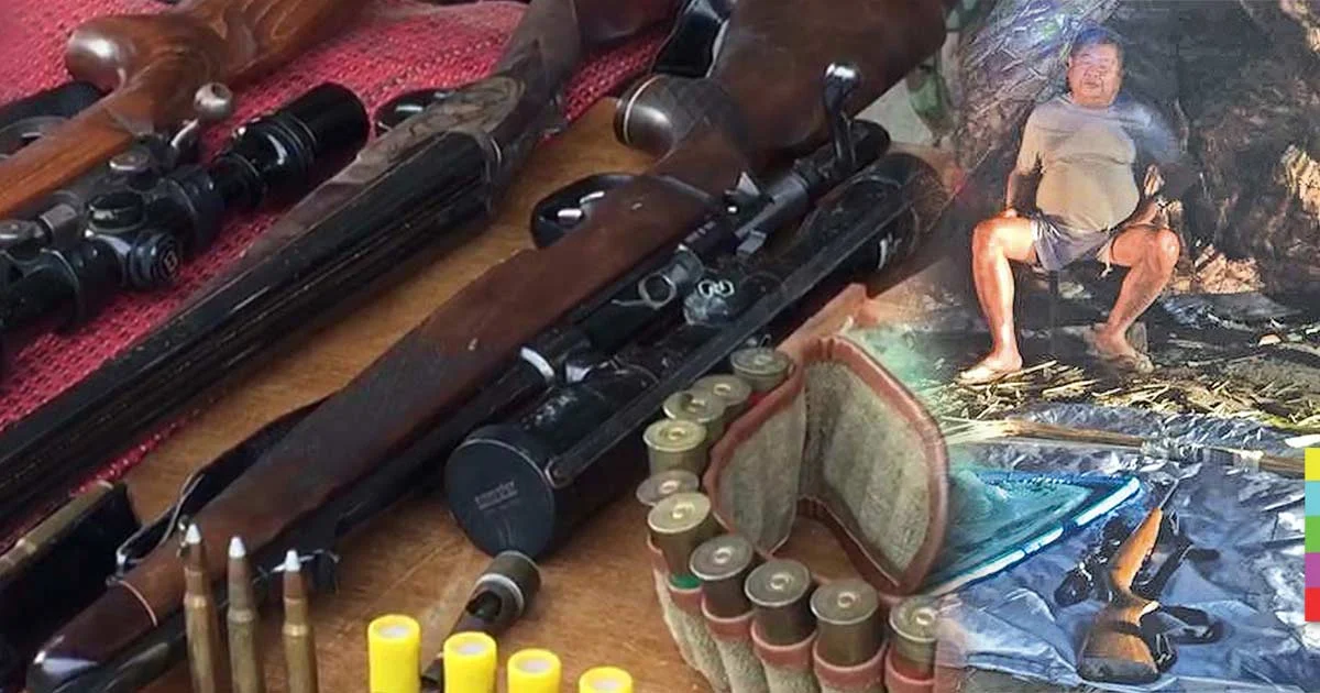 ชนิดเดียวกัน! ปืนไรเฟิลยิงช้างป่ากุยบุรี และที่บ้านเปรมชัย