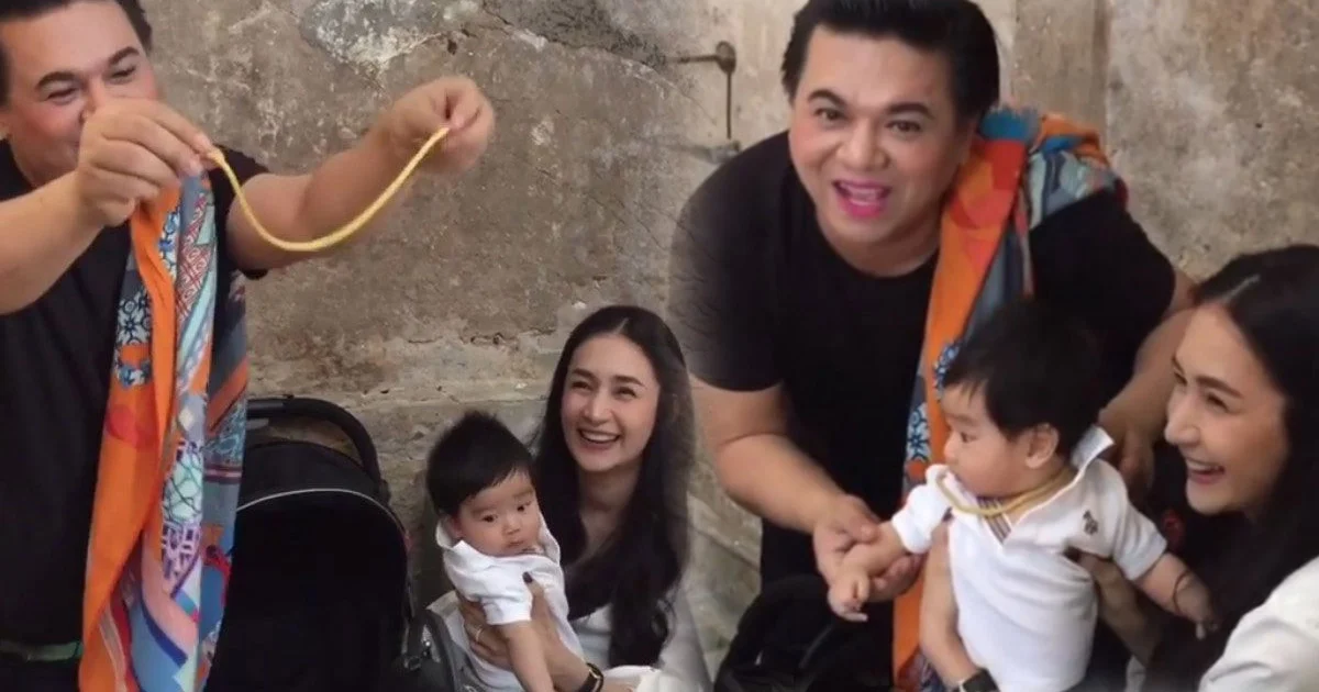 “เอ ศุภชัย” ใจป้ำ รับขวัญ “น้องอคิณ” ให้ทองเส้นใหญ่มาก