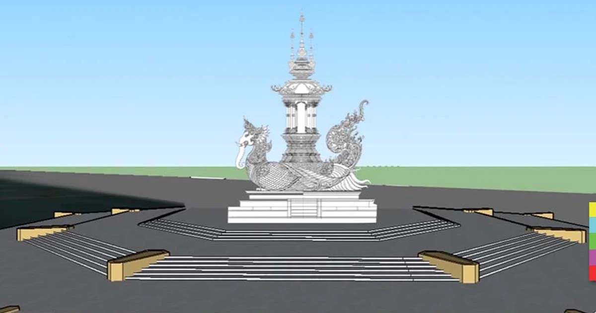 สง่างาม ! เมรุลอยในงานพระราชทานเพลิงศพ ‘หลวงพ่อคูณ’