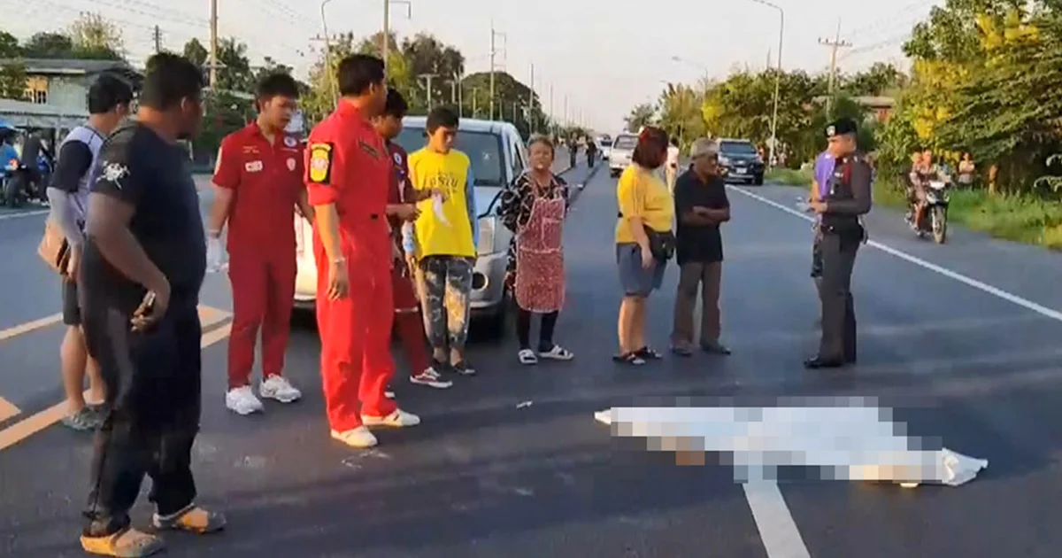 กระบะชนยายวัย 79 ขณะเดินข้ามถนน ดับสลดคาที่