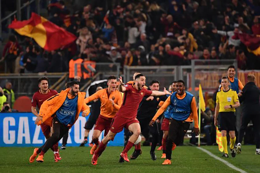 The Miracle of Rome โรม่าพลิกล็อกคว่ำบาร์ซ่า ผ่านเข้ารอบรองฯ ในศึกยูเอฟ่า แชมเปี้ยนส์ลีก