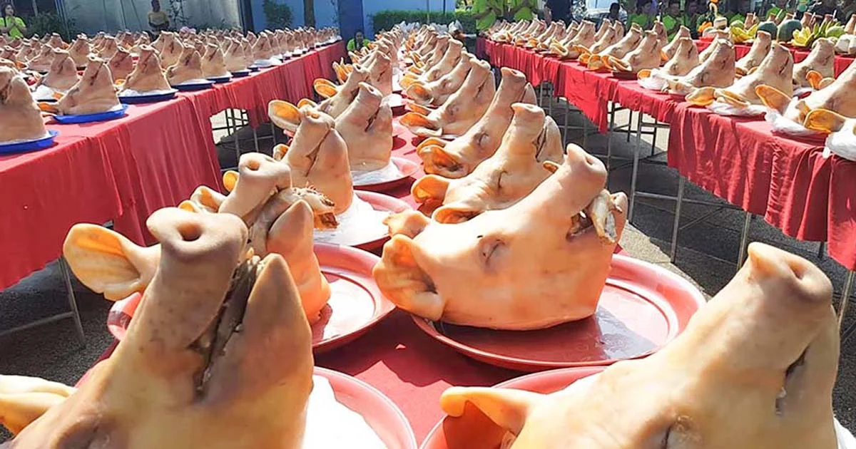 ไหว้หัวหมู 6 จังหวัด ทำลายสถิติโลก ลงกินเนสส์บุ๊ค