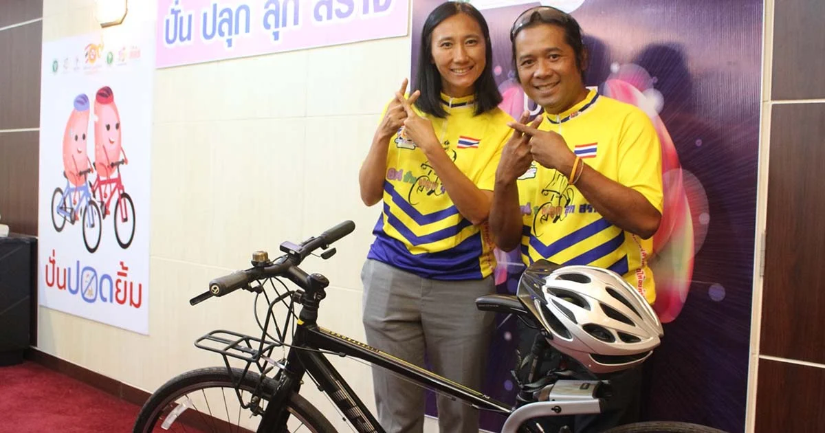 สธ.ดึงนักปั่นจักรยานรอบโลก ชวนคนไทยเลิกบุหรี่ 3 ปี 3 ล้านคน