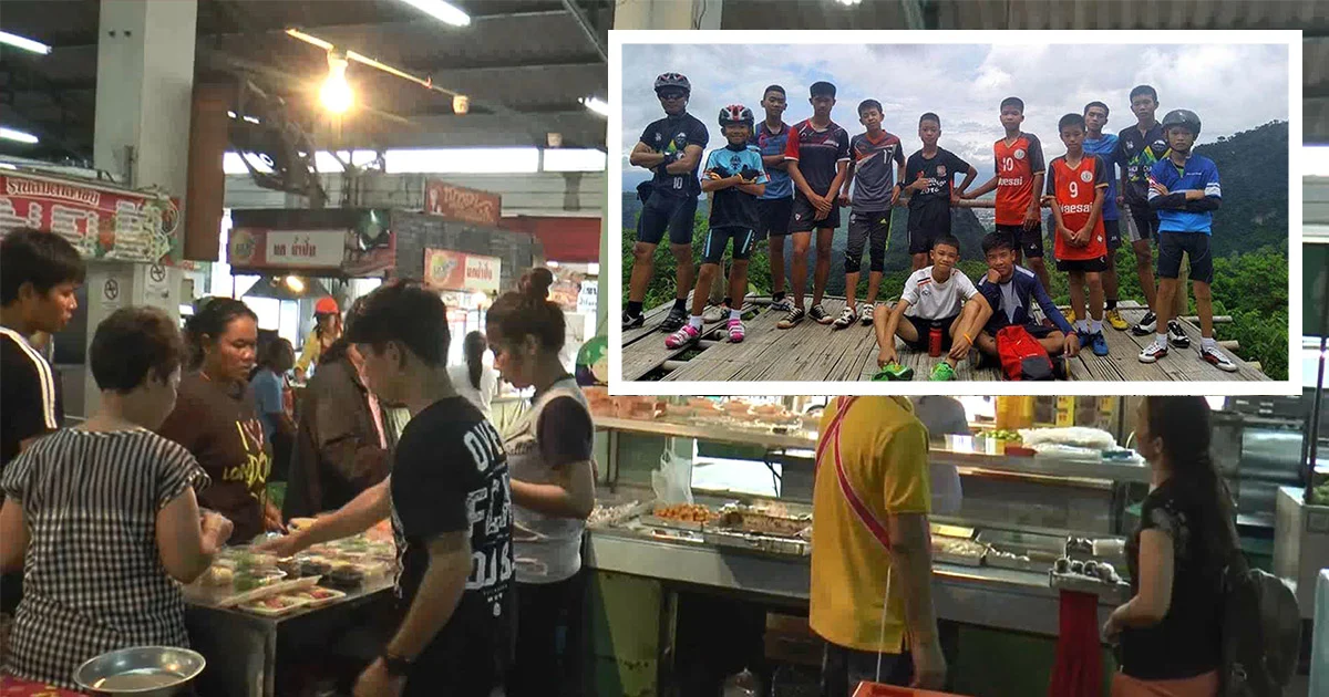 พ่อค้าแม่ค้า เกาะติดภารกิจลำเลียง 13 ชีวิตออกจากถ้ำหลวง