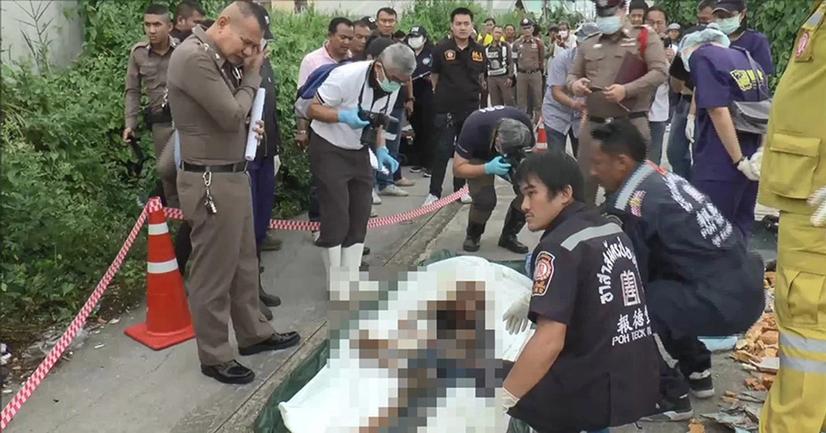 พบศพนิรนาม ห่อมัดด้วยผ้าใบ ทิ้งป่ากก ย่านบางบัวทอง